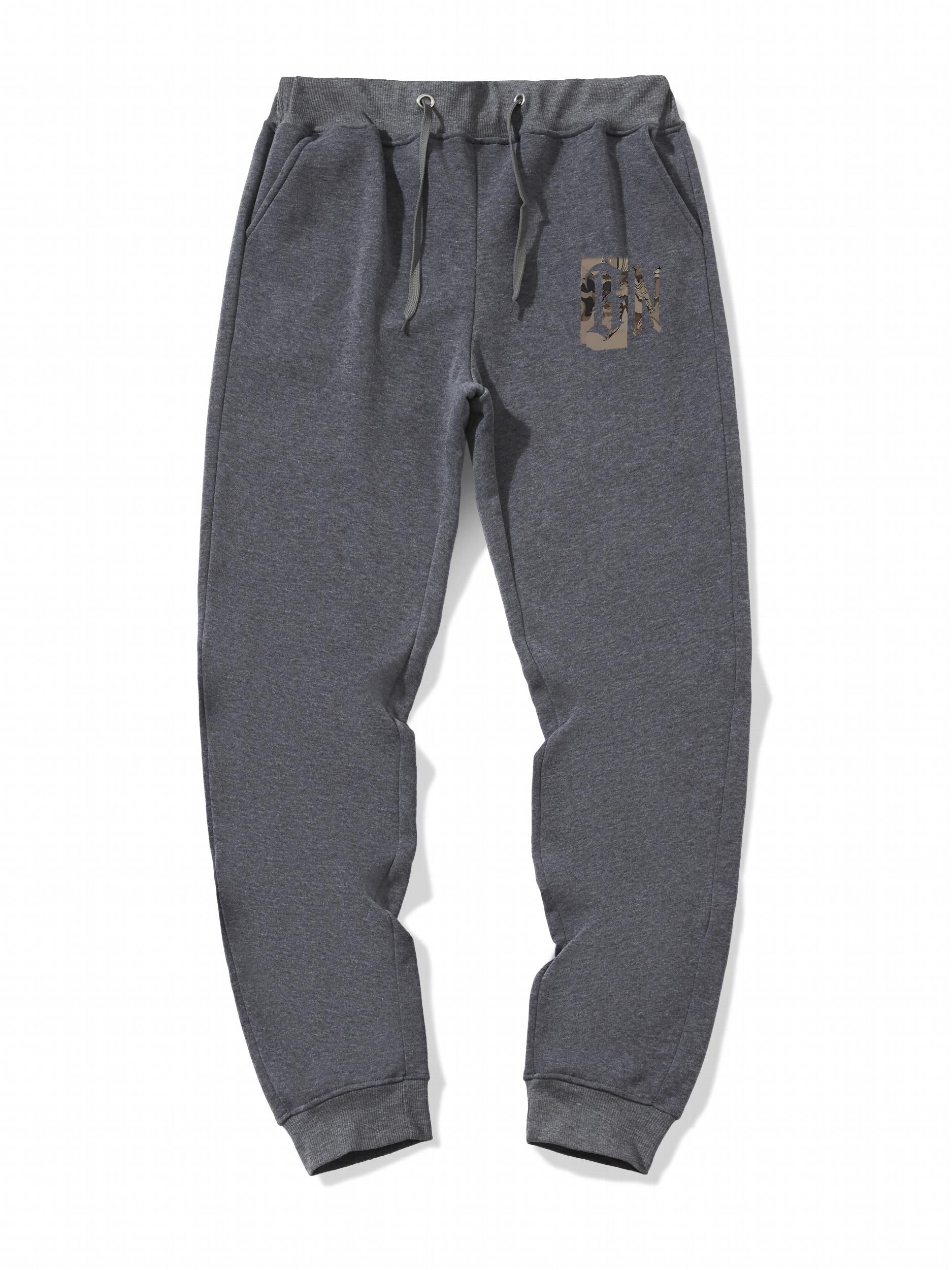Men's Letter Print Jogger Sweatpants, Drawstring Sport Pants