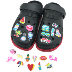 23pcs Beauty Shoe Charms Birthday Party Favors
