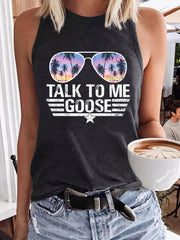 Crew Neck Tank Top Sleeveless Summer Casual Shirt