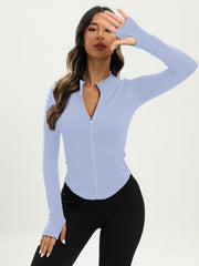 Women's Yoga Jacket Full Zip Moisture Wicking Activewear