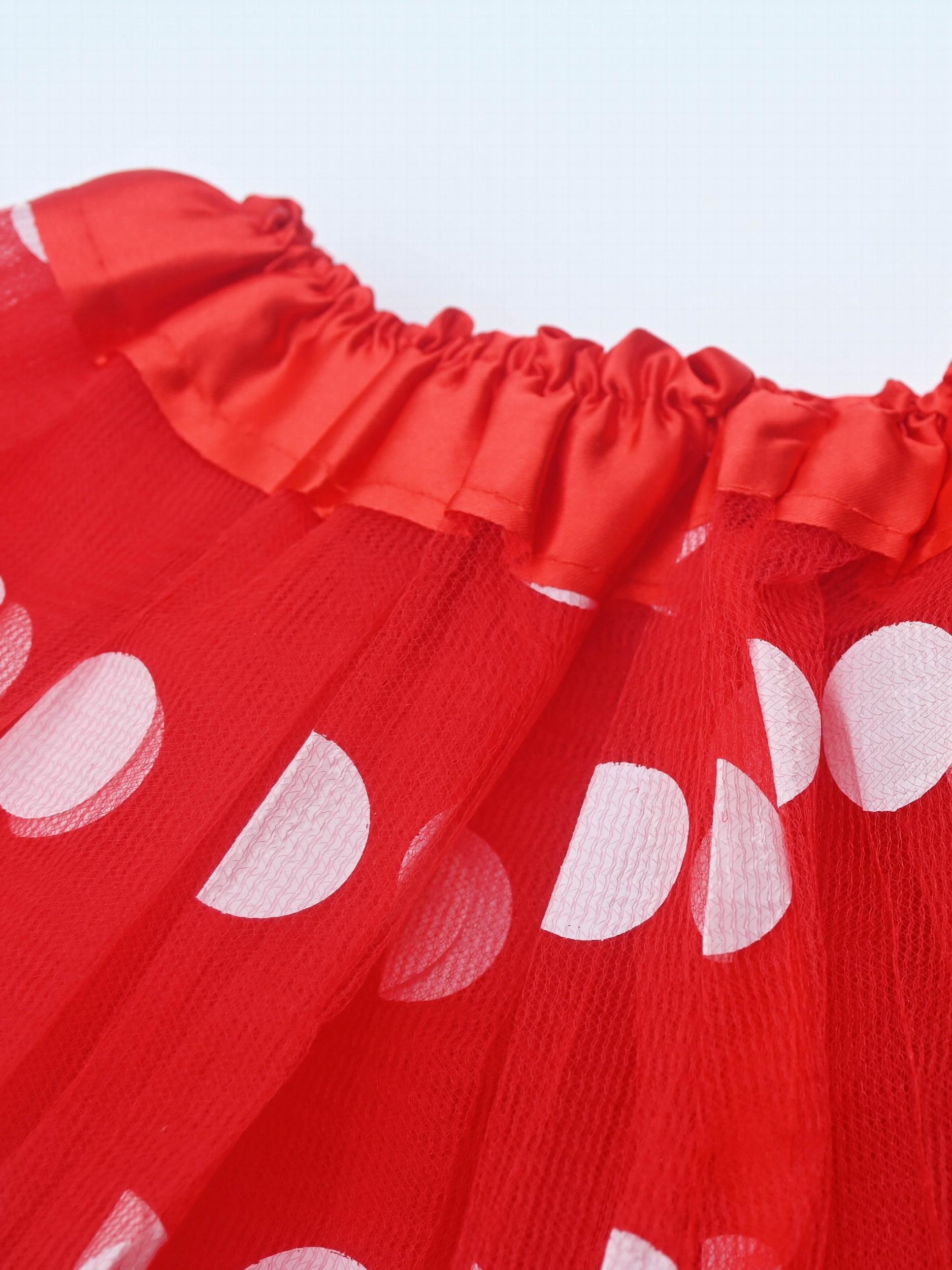 Children's Polka Dots Tutu Skirt Set with Headband