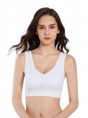 3pcs Wireless Sports Bras Hollow Out Breathable Running Yoga