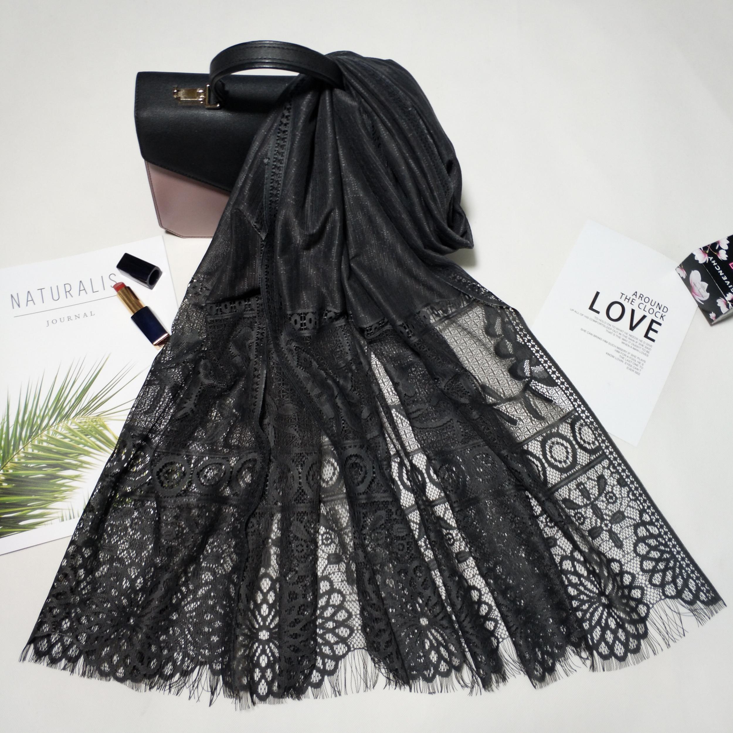 Large Hollow Lace Shawl for Women - Breathable Scarf for Party Wedding Prom