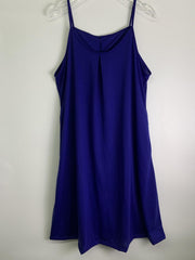 Casual Summer Dress Women's Solid Round Neck Cami Dress With Pockets