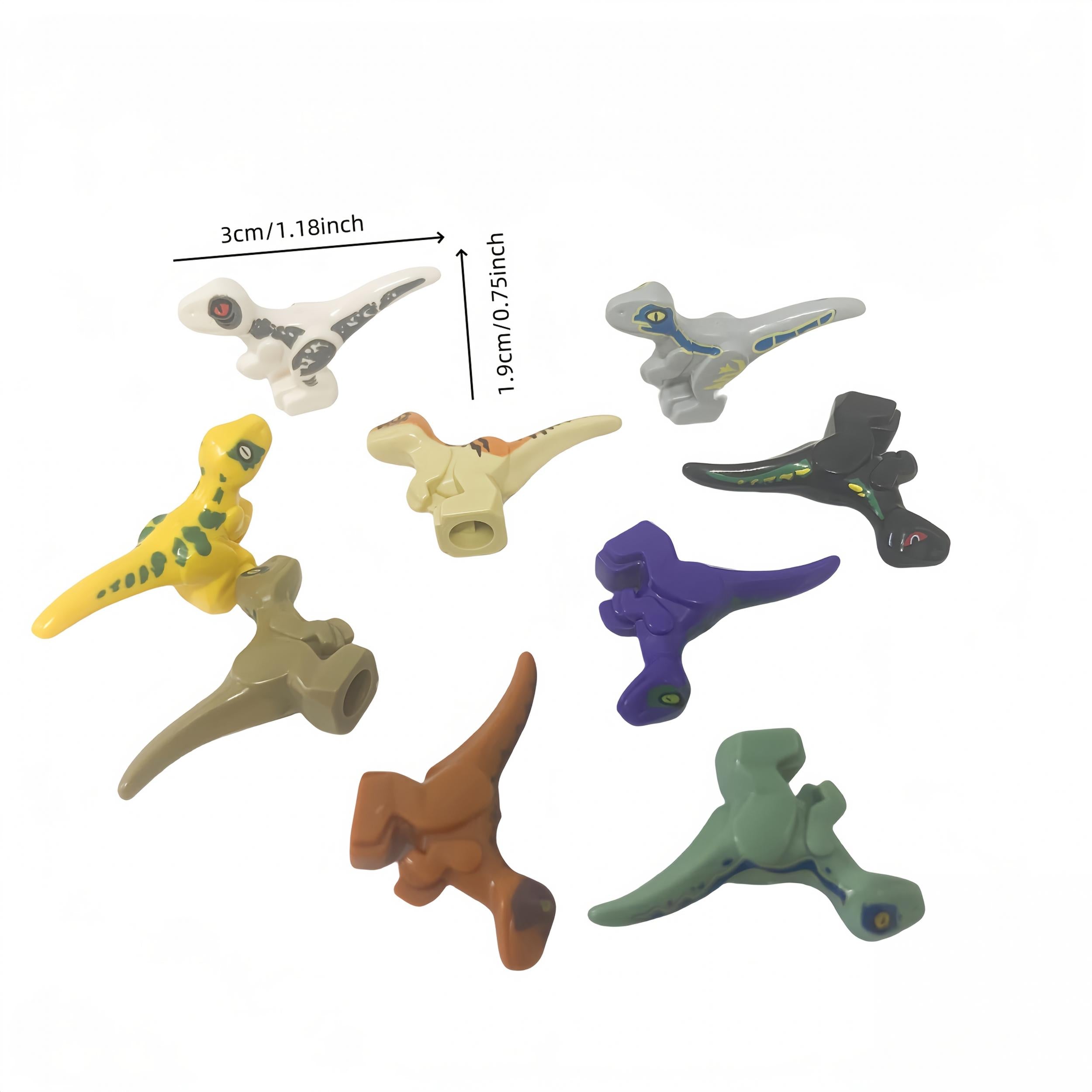 9pcs Dinosaur Building Blocks DIY MOC Forest Scene Educational Toys
