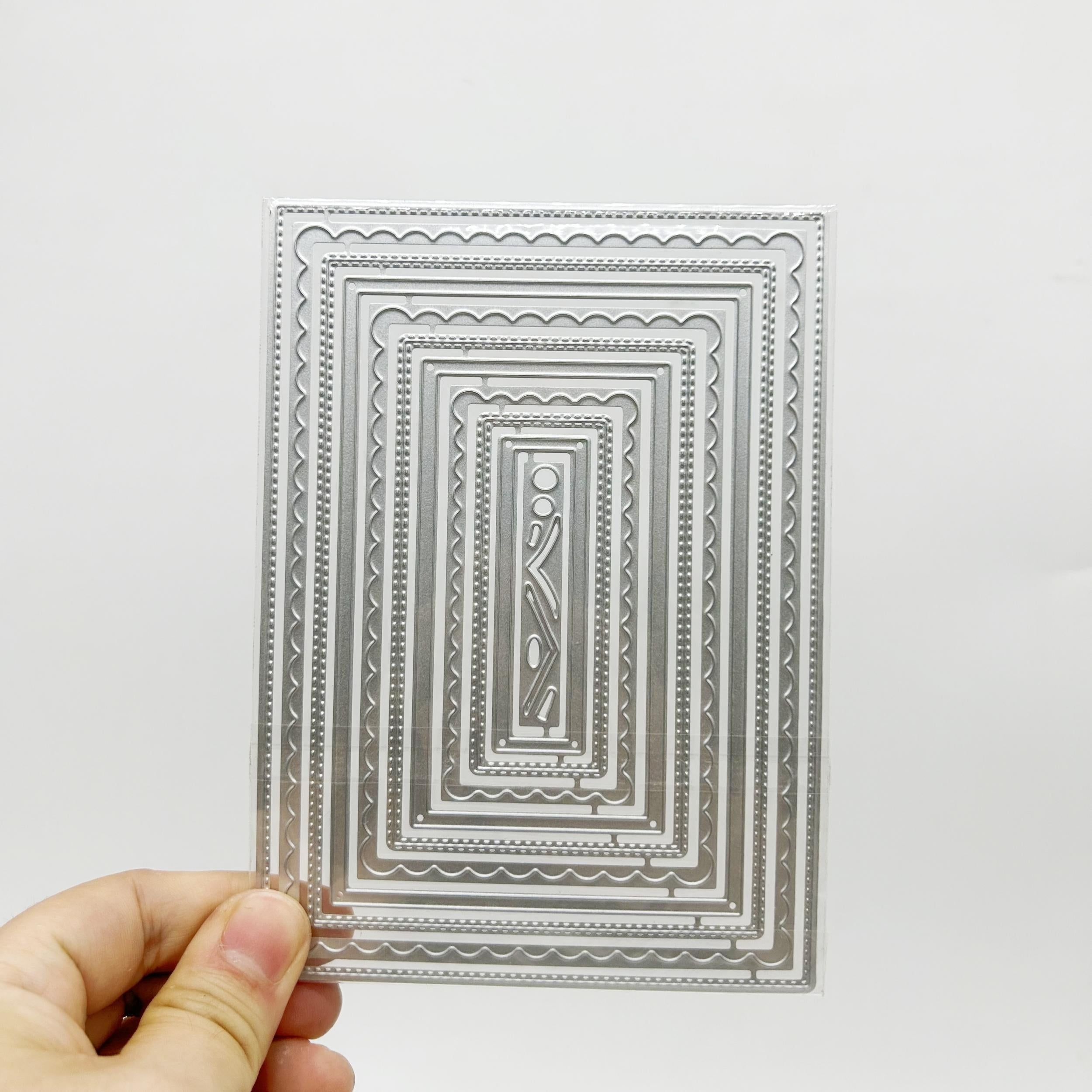 Rectangular Pattern Frame DIY Metal Embossing Scrapbooking Cutting Die