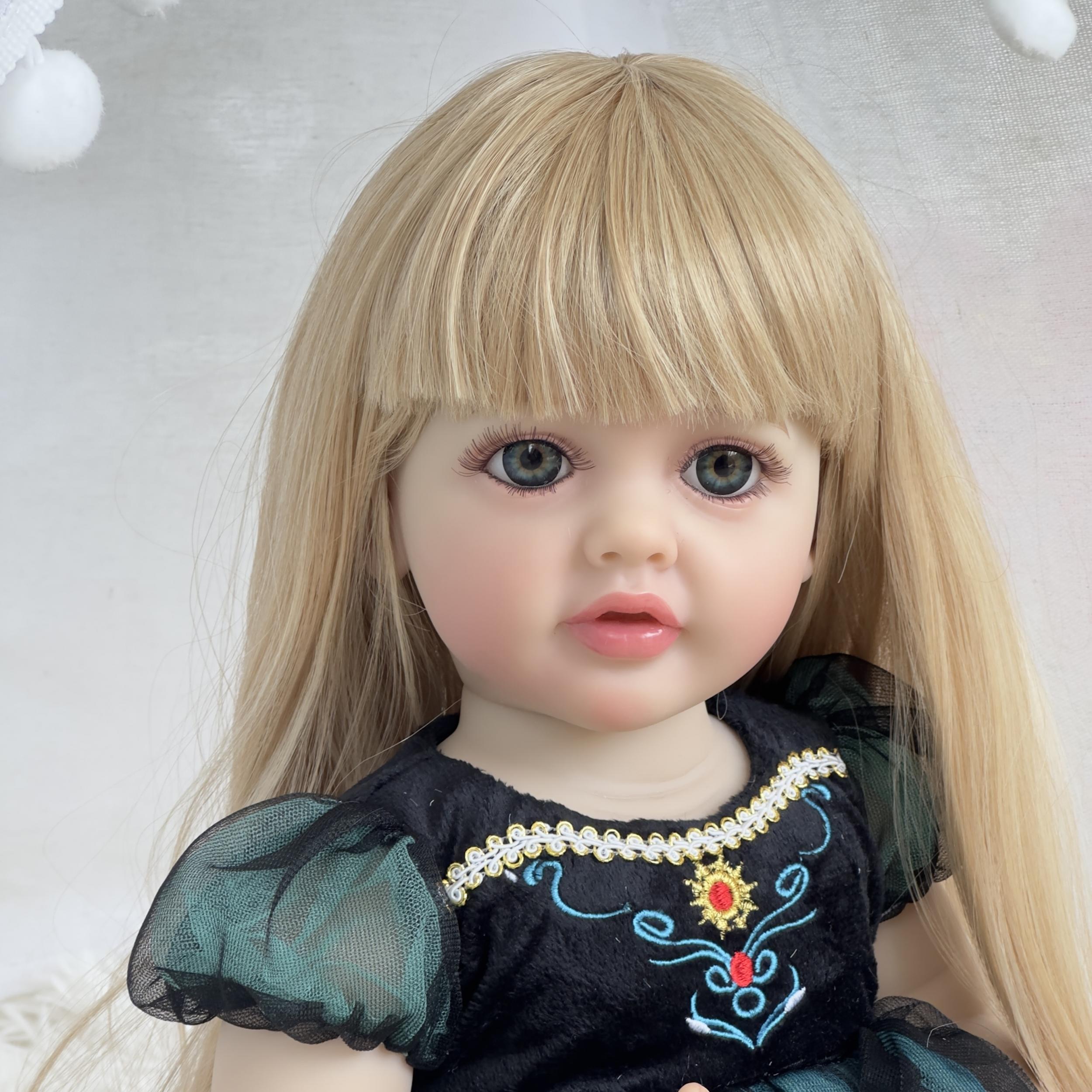 55 88 Cm Full Silicone Vinyl Reborn Doll Waterproof Realistic Princess Doll