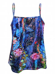 Floral Print Plus Size Cami Top