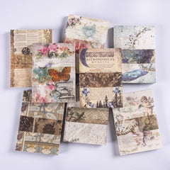 100 Sheets Retro Scrapbook Paper Set DIY Material 9.91 cm x 13.97 cm