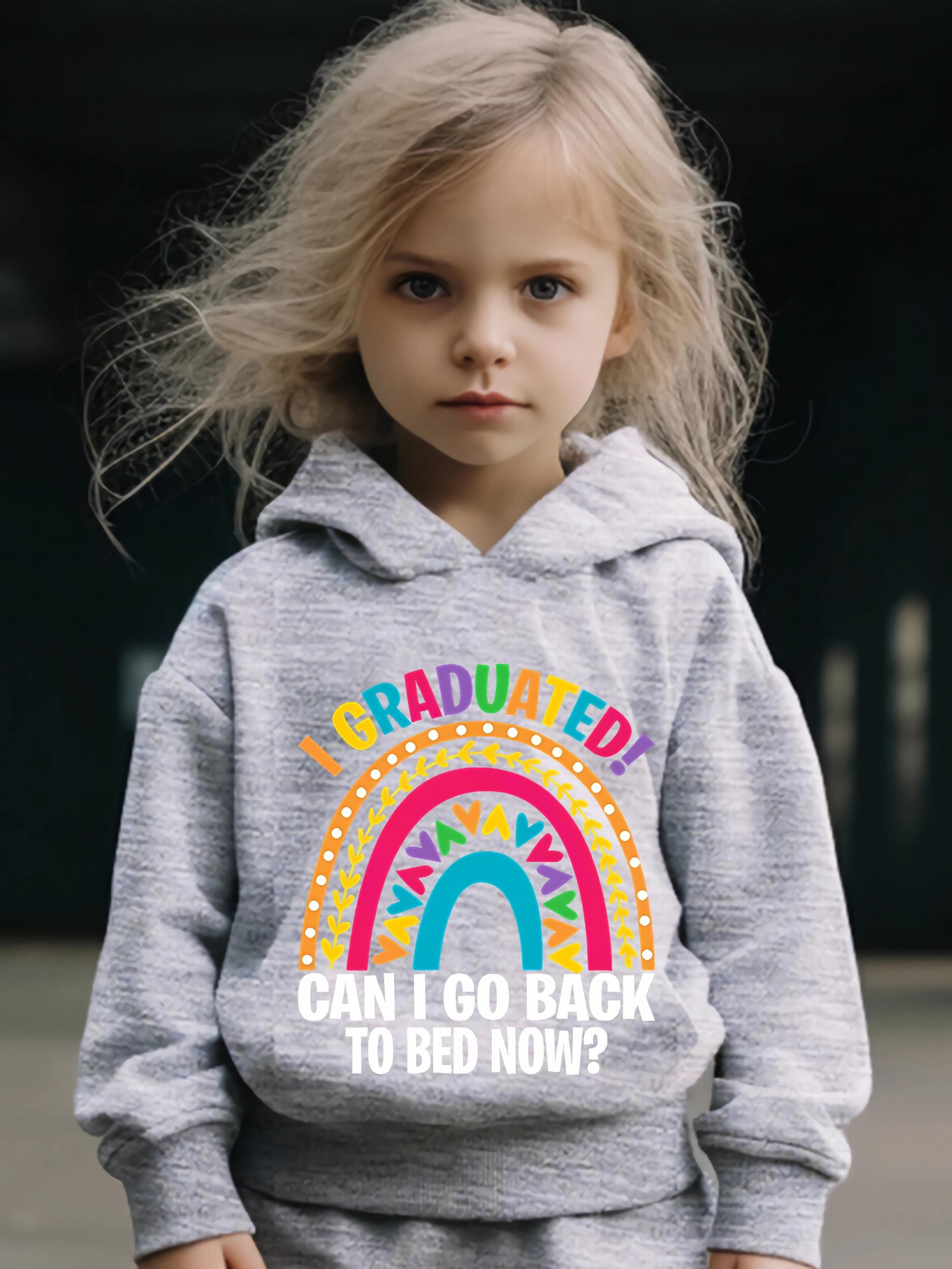 Girls Rainbow Hooded Sweatshirt & Sweatpants Set