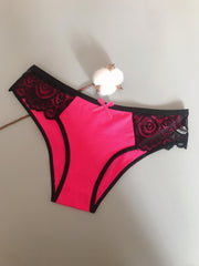 5pcs Lace Briefs Comfy Colorblock Panties Women's Lingerie
