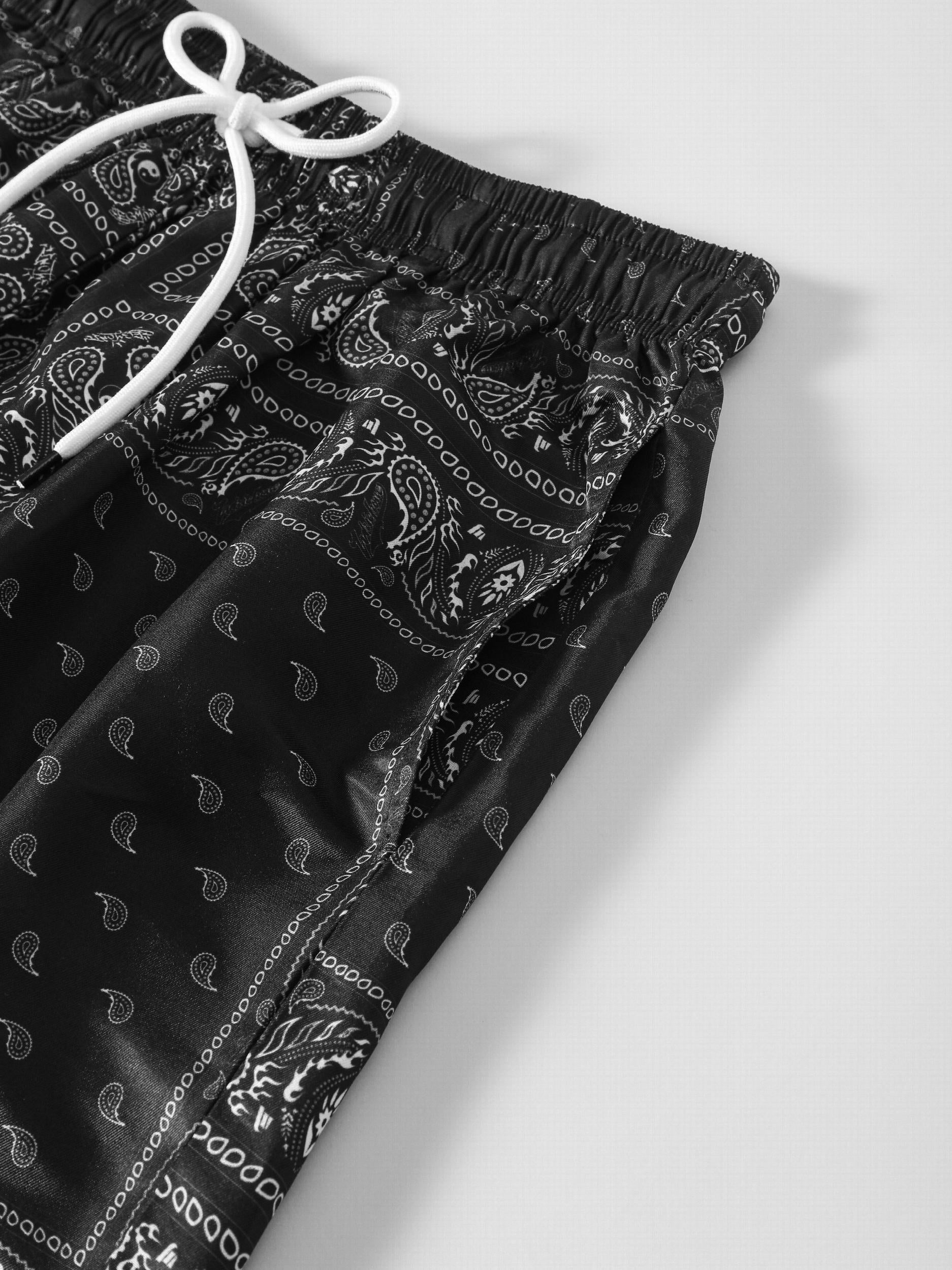 Men's Paisley Swim Trunks Beach Shorts