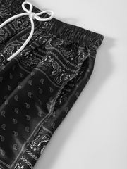 Men's Paisley Swim Trunks Beach Shorts