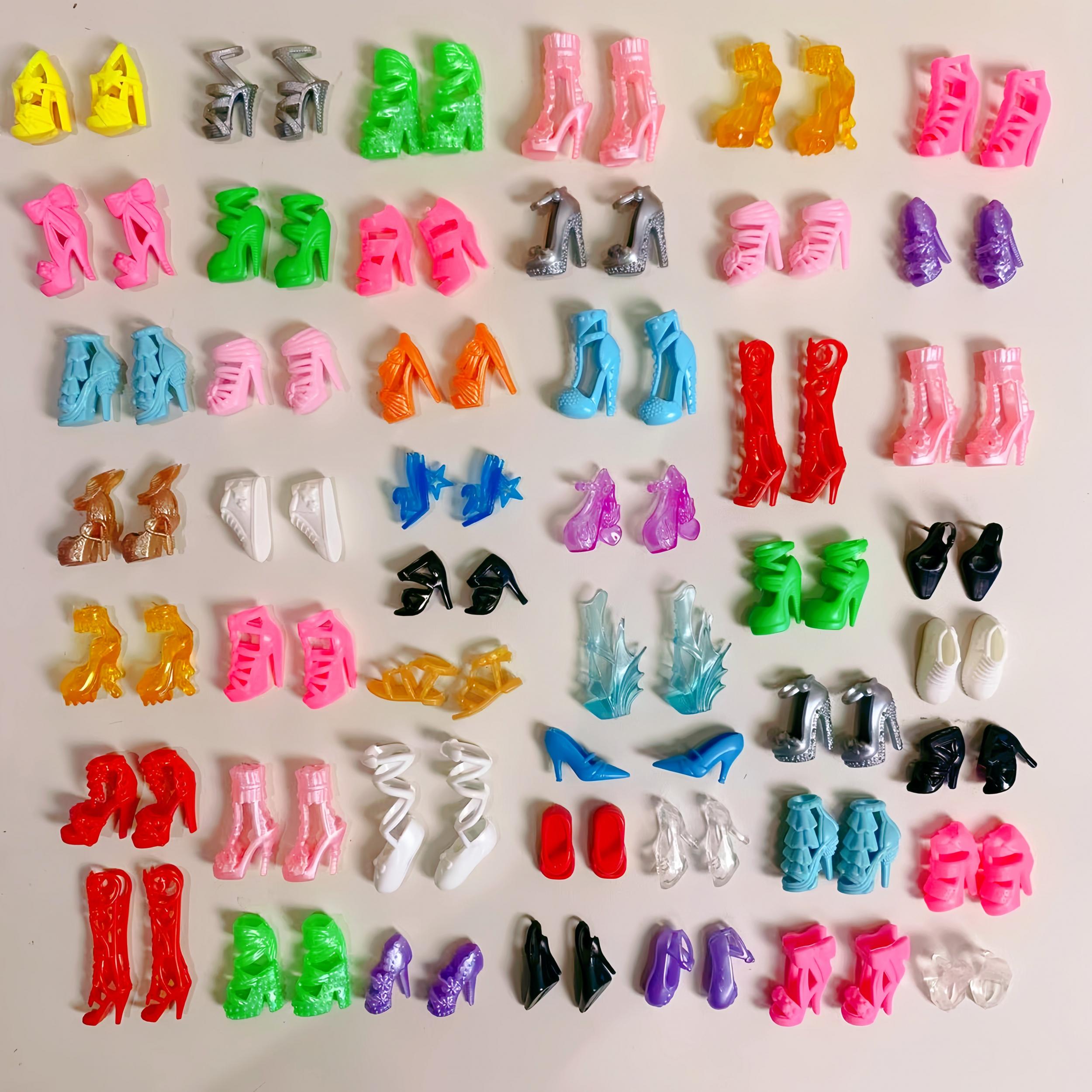 10 Pairs Vibrant High Heel Sandals for 11-8 Dolls