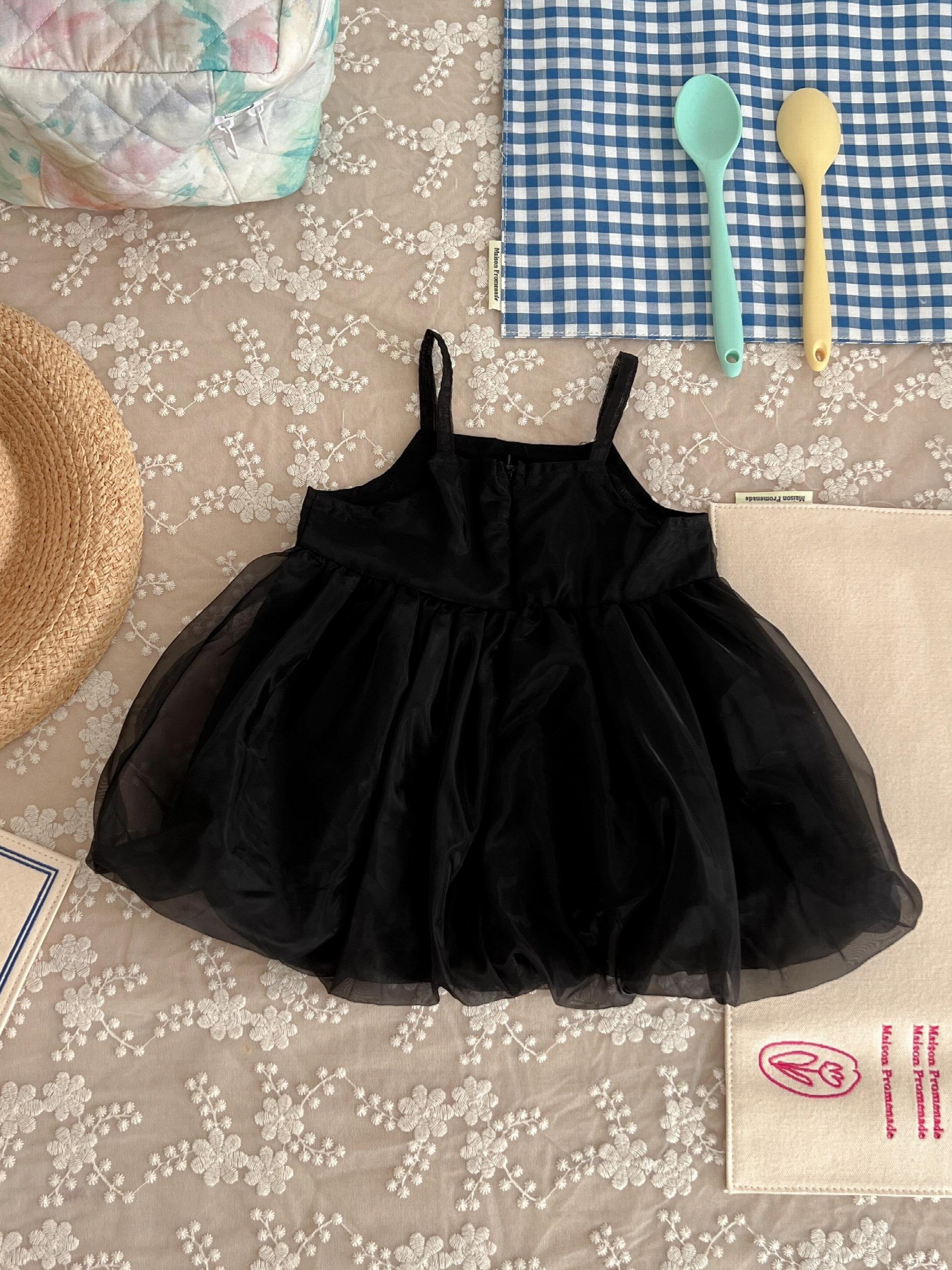 Baby Girls Bowknot Mesh Dress Cotton Cami Princess Dresses