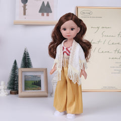 AKODEERD 13-Inch Anime Doll with Articulated Arms and Legs - Stylish Outfits