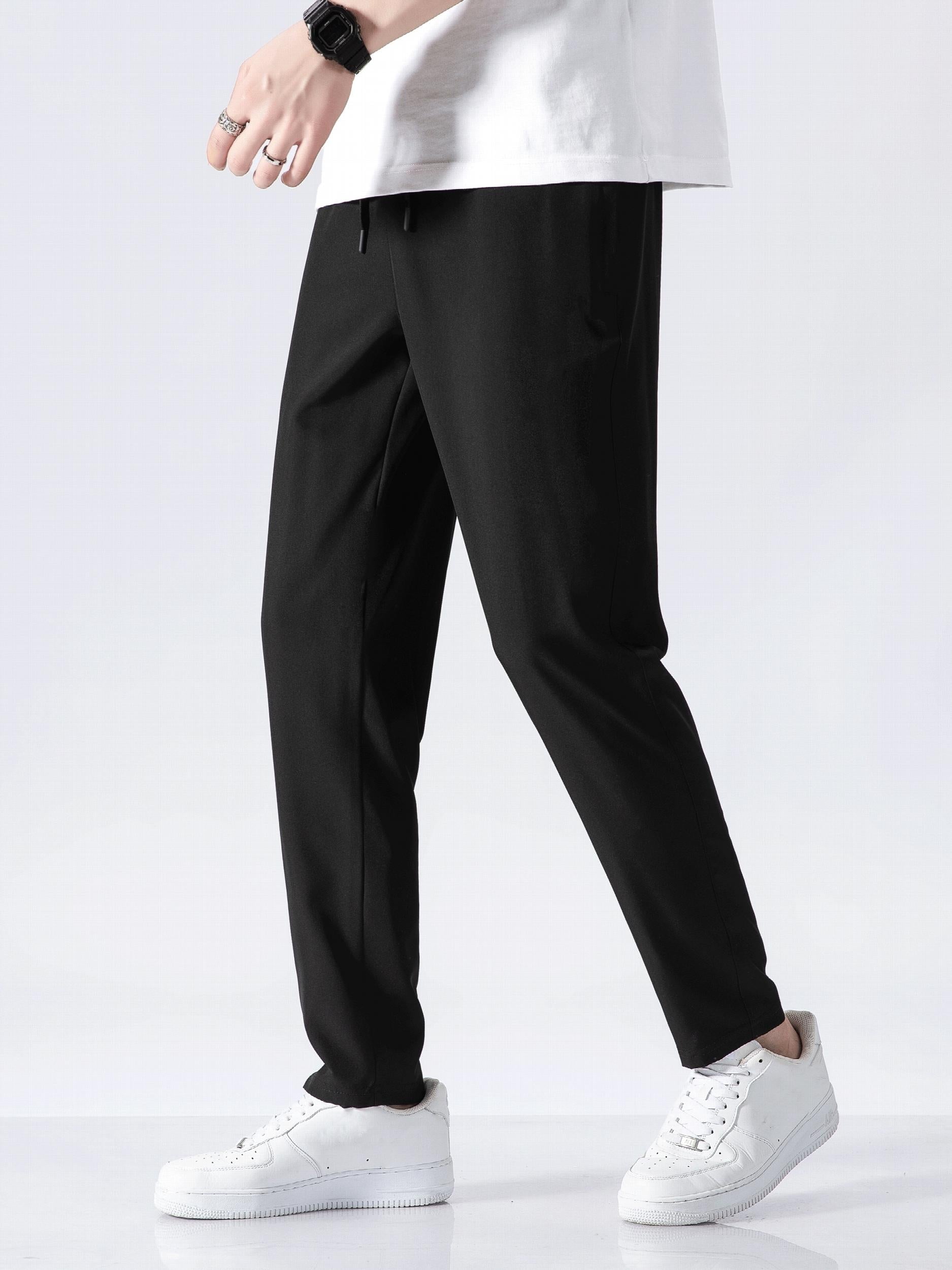 Men's Drawstring Sport Trousers Lightweight Athletic Pants
