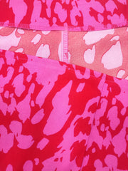 Casual Skirt Women's Plus Allover Print High Rise Knot Maxi Wrap Skirt