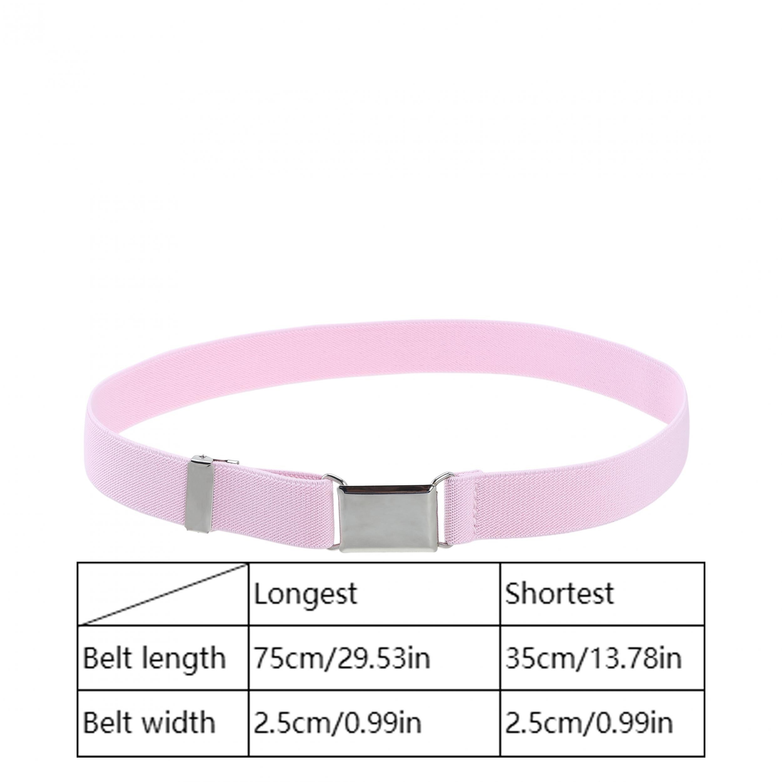 Stretch Belt for Jeans Pants Elastic Adjustable Buckle Belt