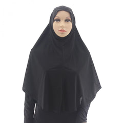 Soft Elastic Hijab Solid Turban Head Wrap For Women