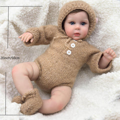 NPK 20" Fabric Body Doll with 3D Skin, Painting, Visi
