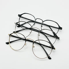 Fashionable Irregular Glasses Mental&plate Three Colors