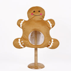 Christmas Gingerbread Man Hat Funny Cartoon Doll for Party Costume Decoration