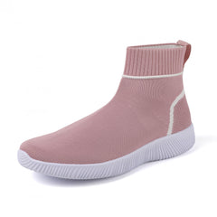 Women's Lightweight Elastic Running Shoes Soft Comfortable Knitted Sneakers