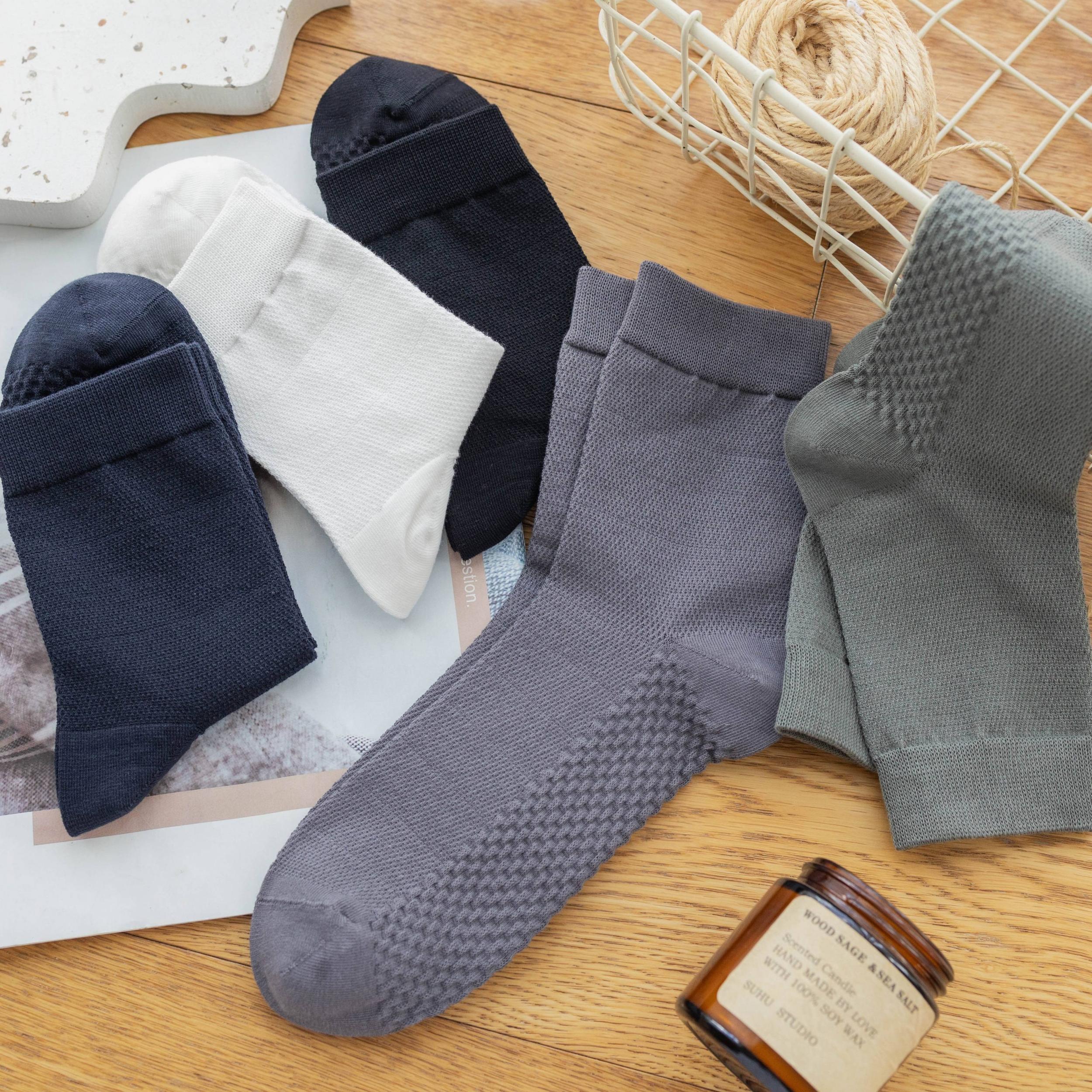 Men's Cotton Crew Sports Socks Breathable Comfortable 1 Pair or 10 Pairs