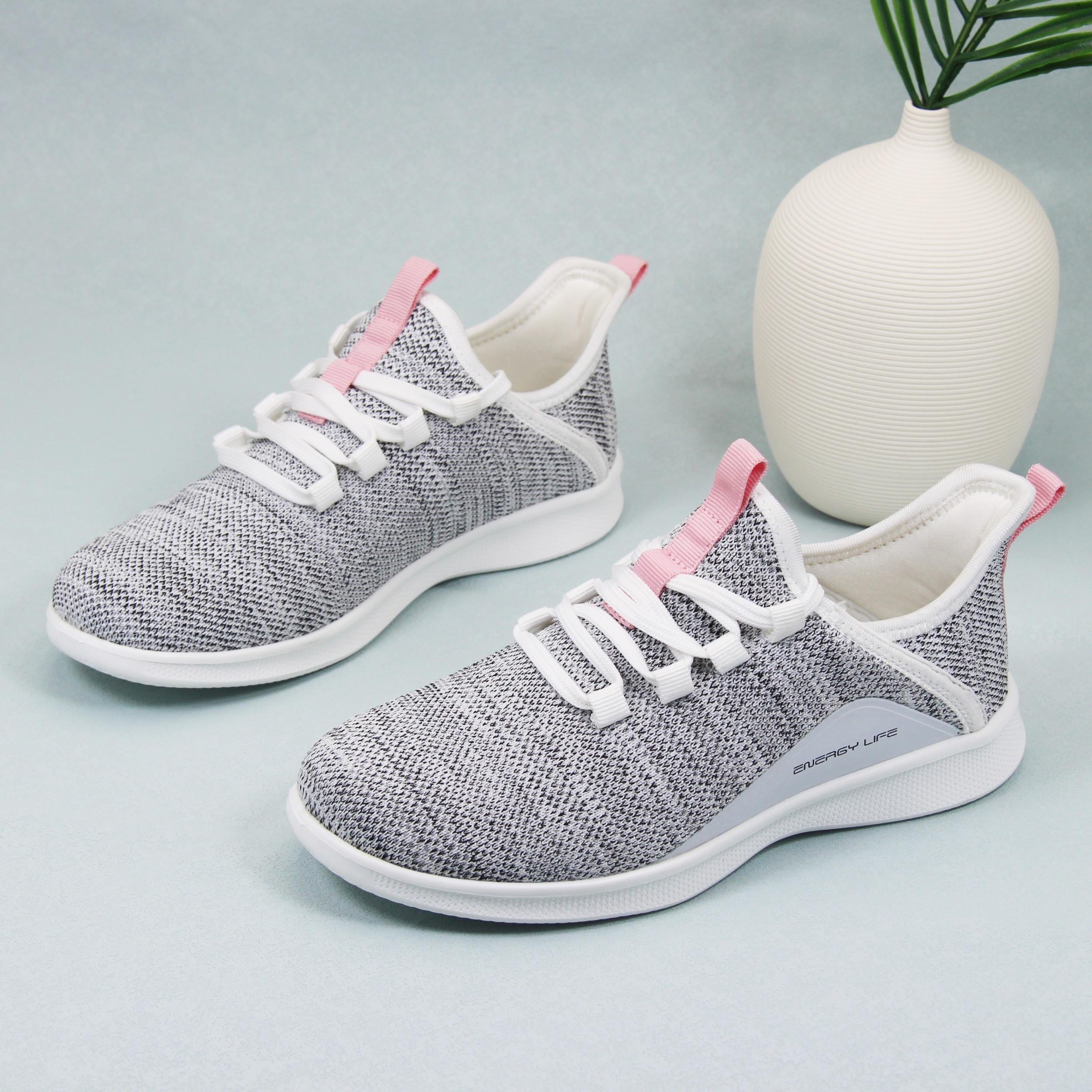 Women's Lightweight Lace Up Running Shoes Low Top Sneakers