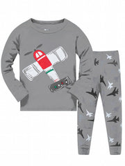 Boys Cotton Pajamas 2 Piece Set for 3-8 Years