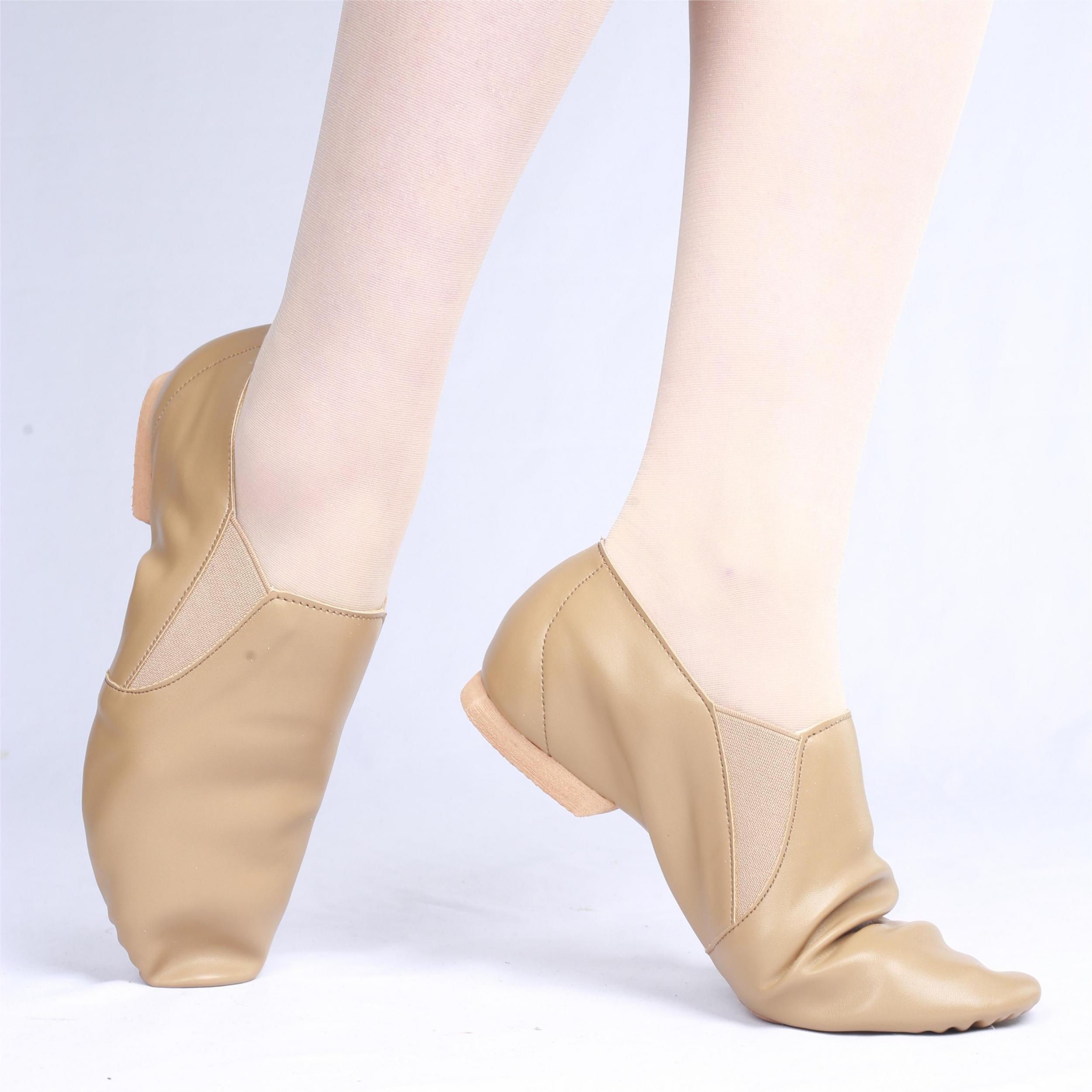 CREVE Girl's Solid Low Heel Ballet Dance Shoes