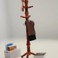 Dollhouse Bedroom Coat Rack Set Room Decoration