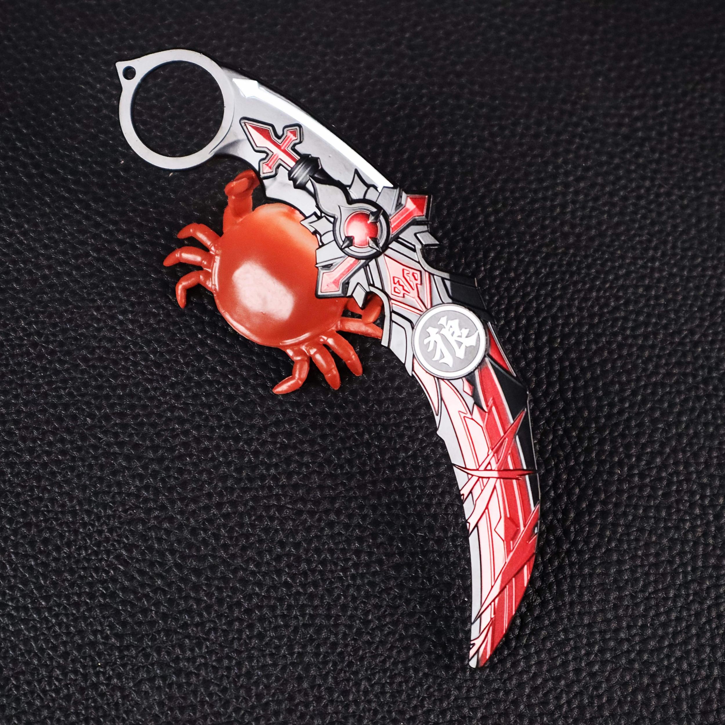 Mini Sword Keychain Alloy Weapon Model Unsharpened Blade Pendant Collectible