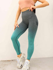 Gradient Seamless Sports Leggings Butt Lifting Yoga Pants