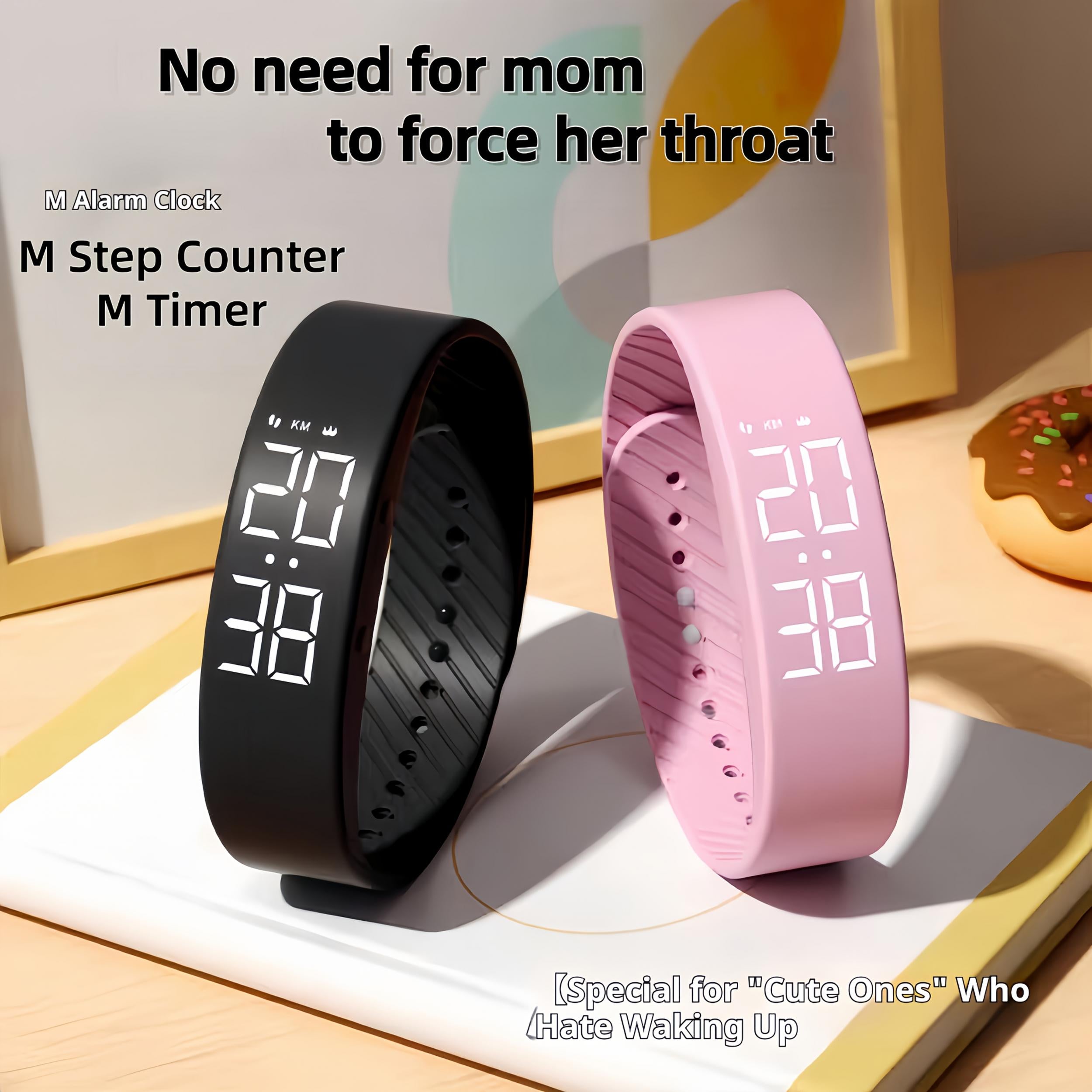 Multifunctional Sports Watch Soft Silicone Strap Lightweight Vibration Alarm Uni