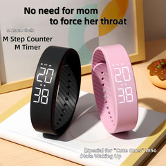 Multifunctional Sports Watch Soft Silicone Strap Lightweight Vibration Alarm Uni