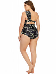 Ditsy Floral One Shoulder Swimsuit