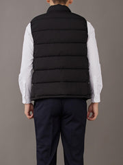 Men's Winter Vest Stand Collar Zip Up Casual Padded Vest