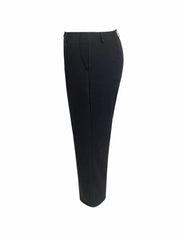 Women's Plus Solid High Rise Straight Leg Trousers With Pockets