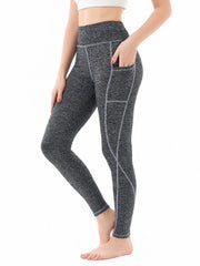 Women's High Waist Yoga Pants with Pockets Tummy Control Workout Leggings