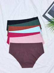 7 Seamless Solid Briefs Stretchy Intimates Panties