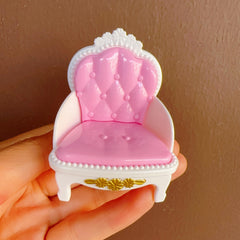 Pink Mini Playhouse Toy Simulated Kitchen Bathroom Living Room Bedroom