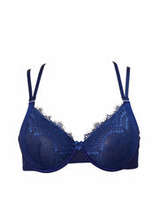 Floral Lace Criss Cross Mini Bow Bra
