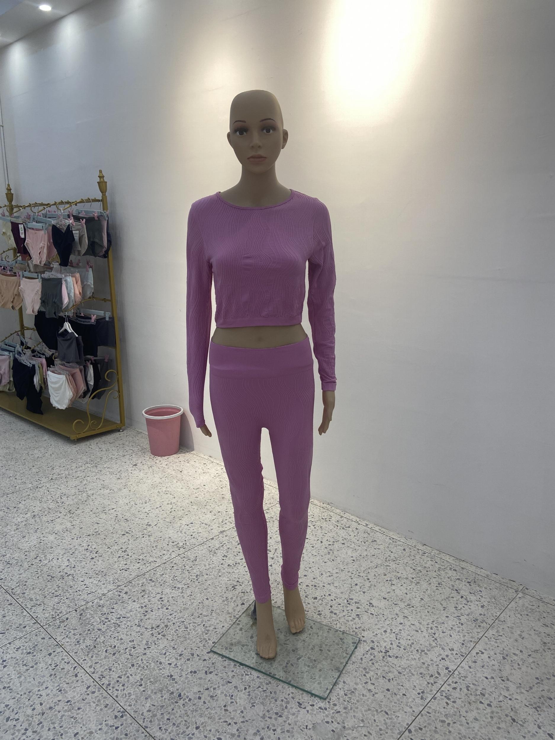Yoga Set Long Sleeve Crop Top & Slimming Pant Sports Suit