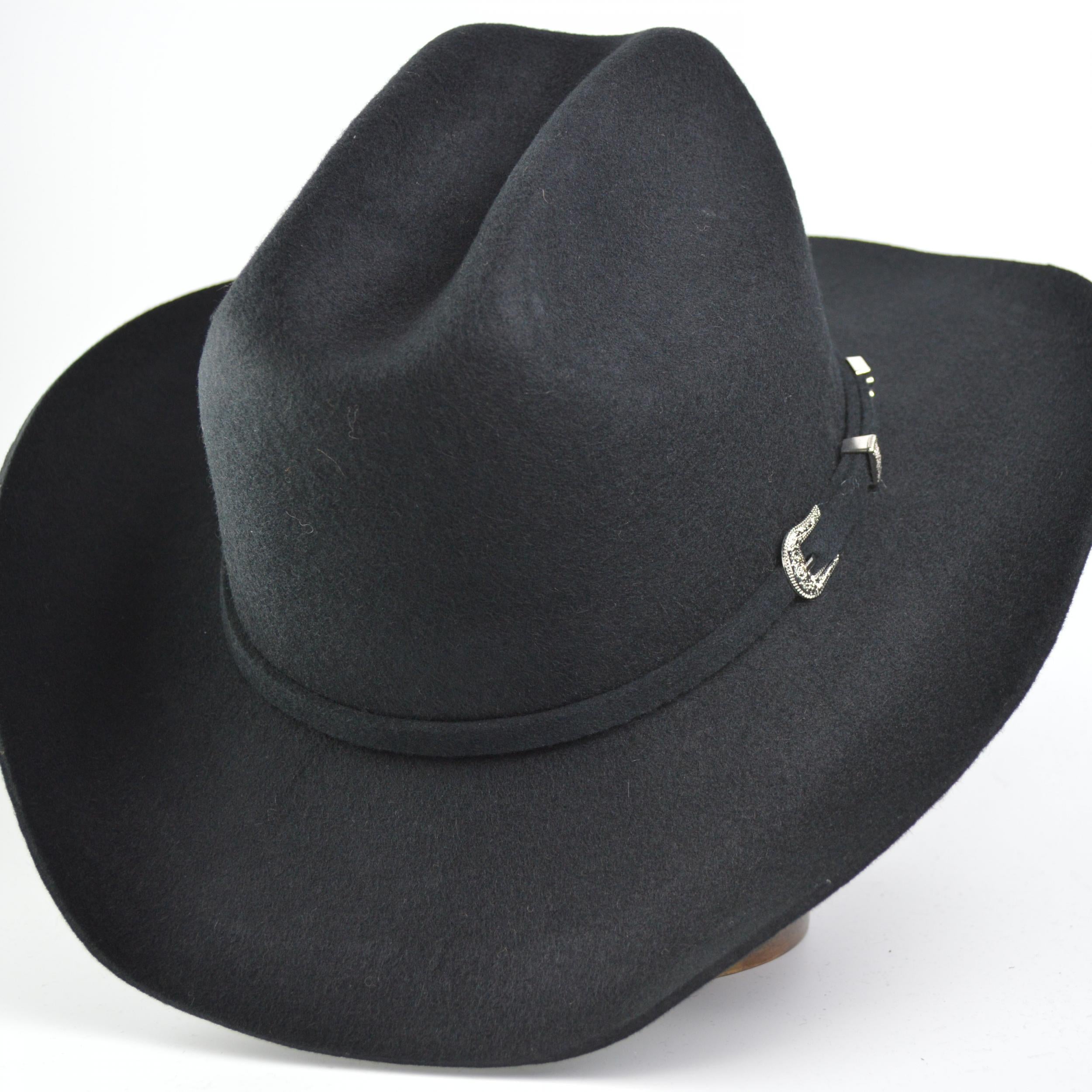 Men's Tweed Western Cowboy Hat Cocked Hump Autumn Winter Riding Hat