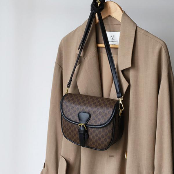 Women's Half Round Saddle Crossbody Bag Retro Shoulder Satchel