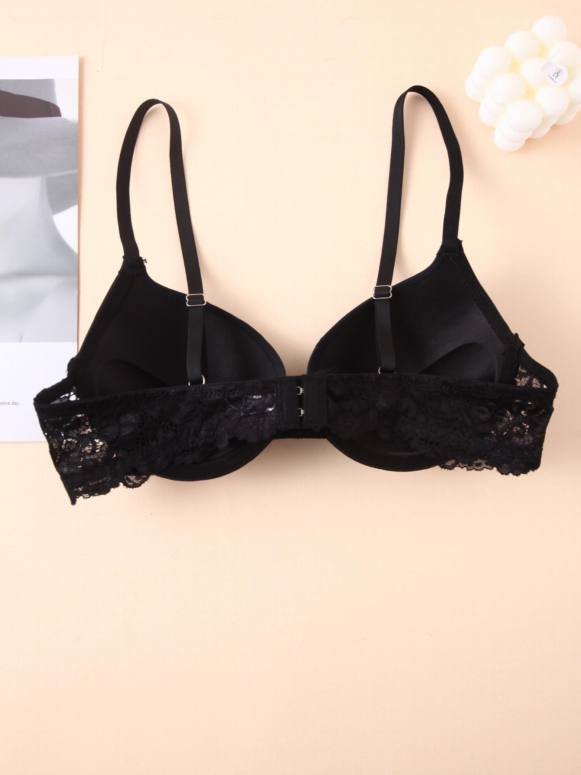 3 Sets Beaded Push Up Bra Anti sagging Everyday Lingerie