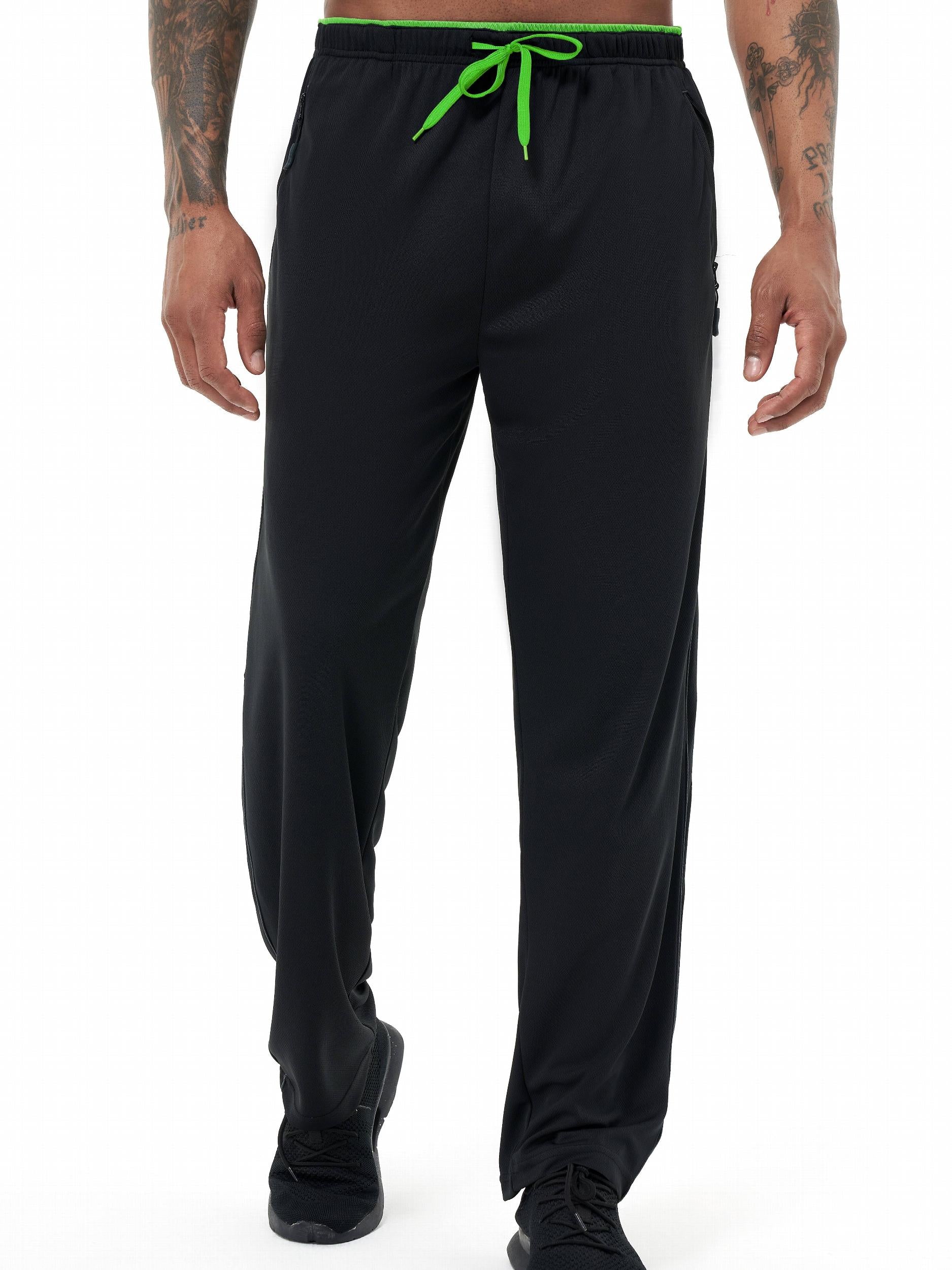 Sports Drawstring Sweatpants Loose Fit Straight Leg Pants Men s Casual