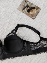 Lace Push Up Bra Breathable Bow Tie Lingerie